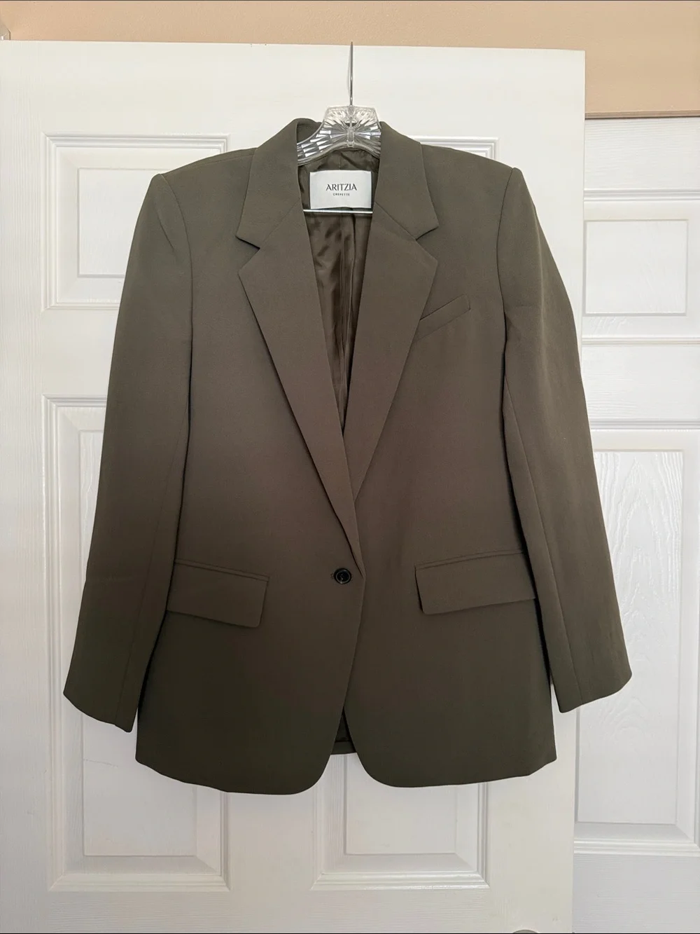 Aritzia Wilfred Generation Dark Olive Blazer 2 - Crepette - Picture 1 of 6
